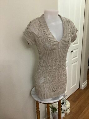 RW&CO Crocheted Sweater Top Medium